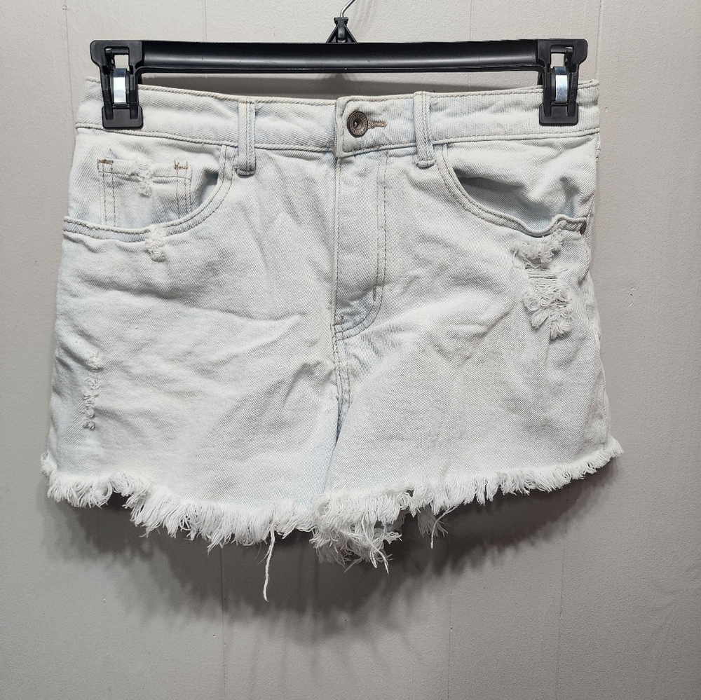 Rewash‎ Denim Shorts Size 7 28 Waist Cut Off Jean Shorts Casual Light Wash B634